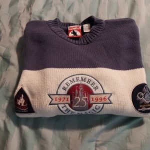 Walt Disney Men's Sweatshirt Remember the Magic 25th Anniversary Cotton Sz Small